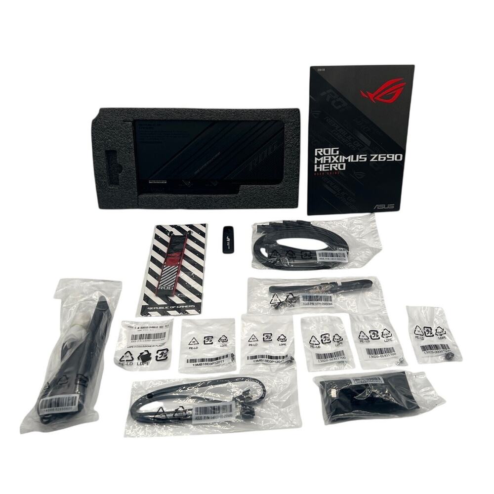 Accessory Bundle for Asus ROG STRIX MAXIMUS HERO Z690 Gaming, No Motherboard
